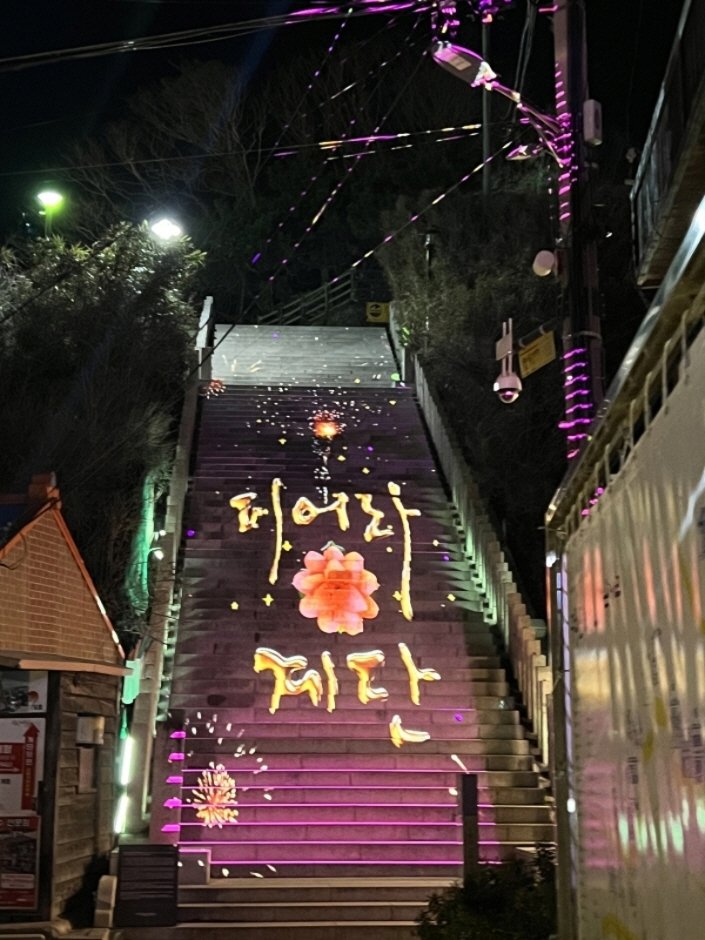 [慶尚北道] 九龍浦開花階梯多媒體光雕秀(구룡포 피어라계단 미디어아트)